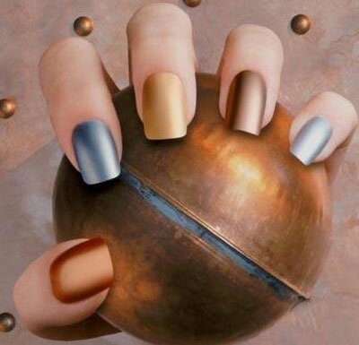 маникюр матовый Металлик маникюр матовый Металлик