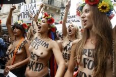 FEMEN призвали к свободе женщин Востока в исламском районе Парижа