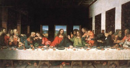 Тайная вечеря. Фреска работы Леонардо да Винчи. Милан