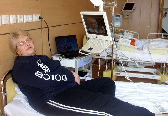 Наталья Журбина в Германии, в больнице