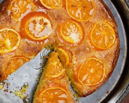 Апельсиновый пирог круглый