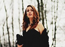 Макияж под черное платье 