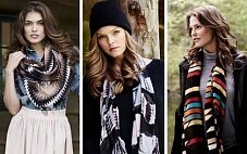 Как красиво носить шарфы, снуды, палантины