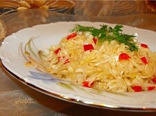 Пикантная закуска: капуста «в дрессинге»