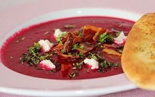 Борщ с салом