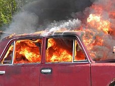 Под Минском угоняют и сжигают жигули