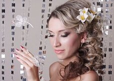 Свадебная прическа на длинные волосы 