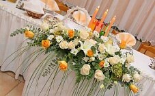 Свадебные украшения зала для банкета