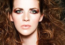 Дневной макияж для зеленых глаз 